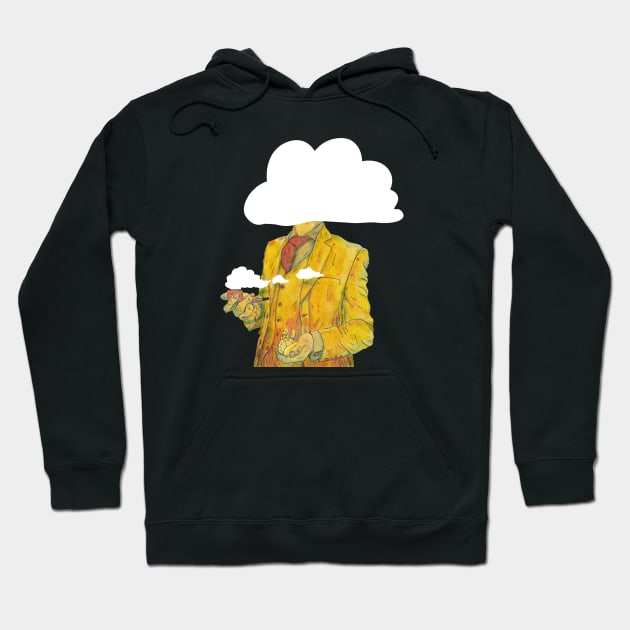 Futurists have their heads in the clouds Hoodie by A N Illustration